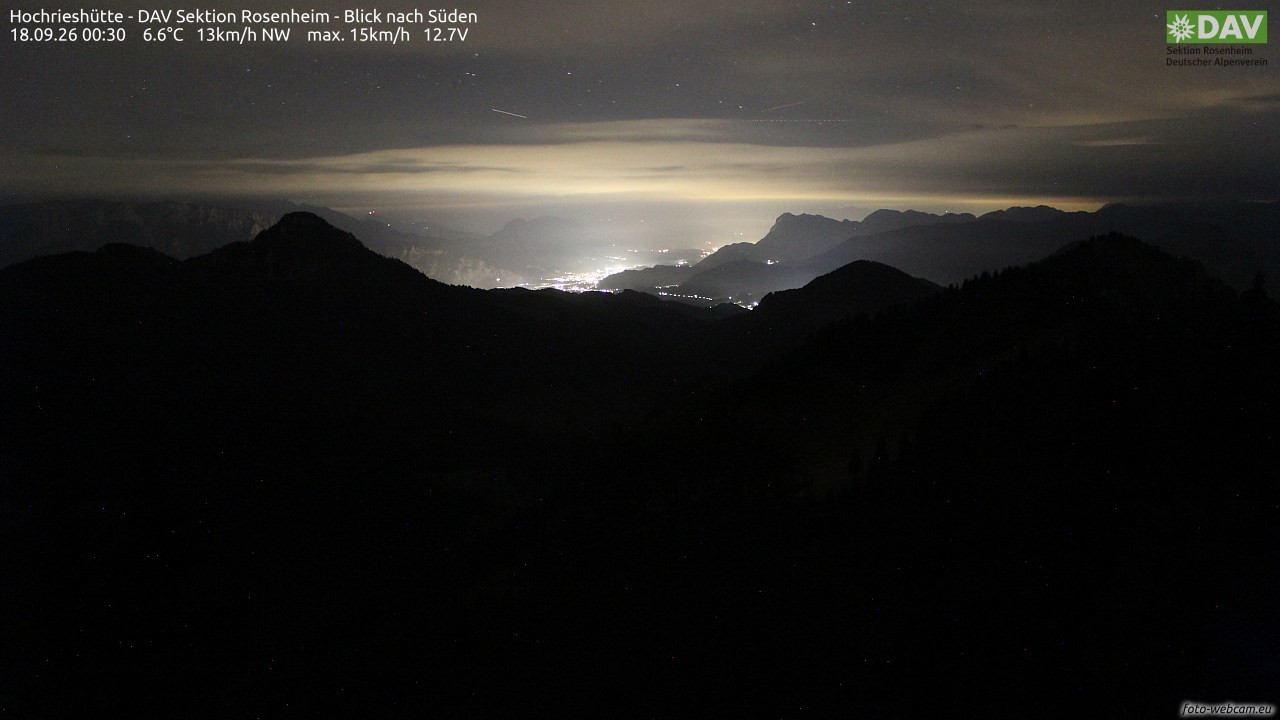 Archiv Foto Webcam Hochries Süd