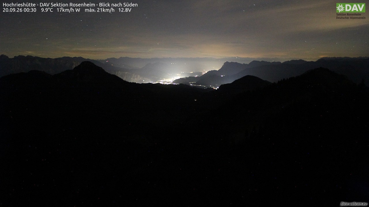 Archiv Foto Webcam Hochries Süd