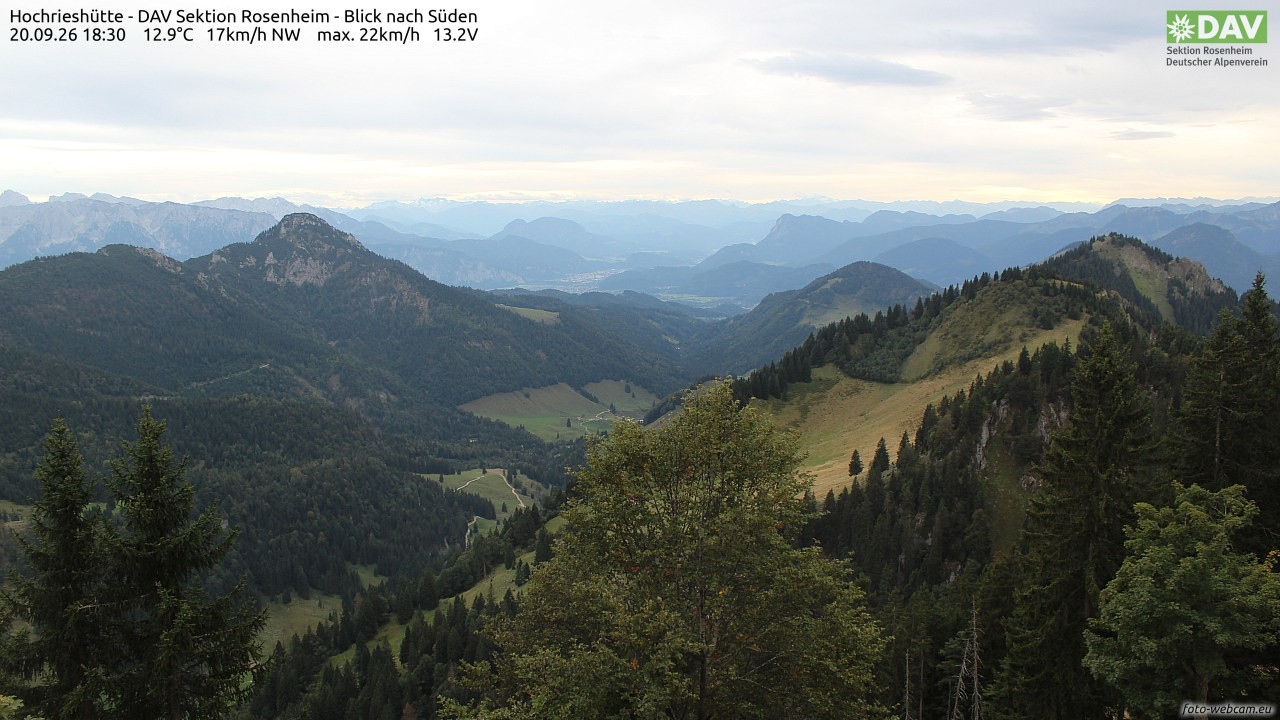 Archiv Foto Webcam Hochries Süd