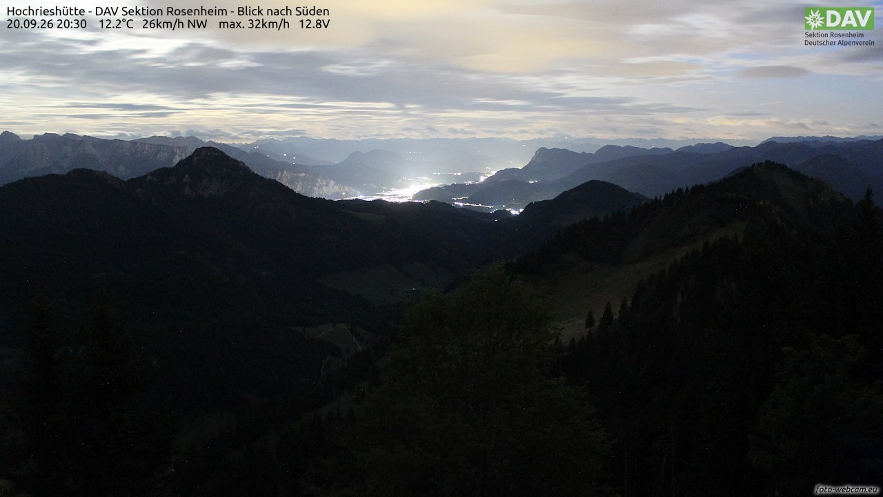 Archiv Foto Webcam Hochries Süd