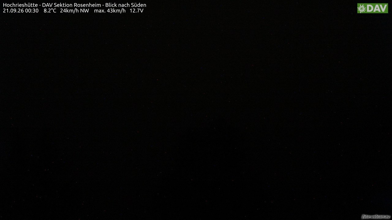 Archiv Foto Webcam Hochries Süd