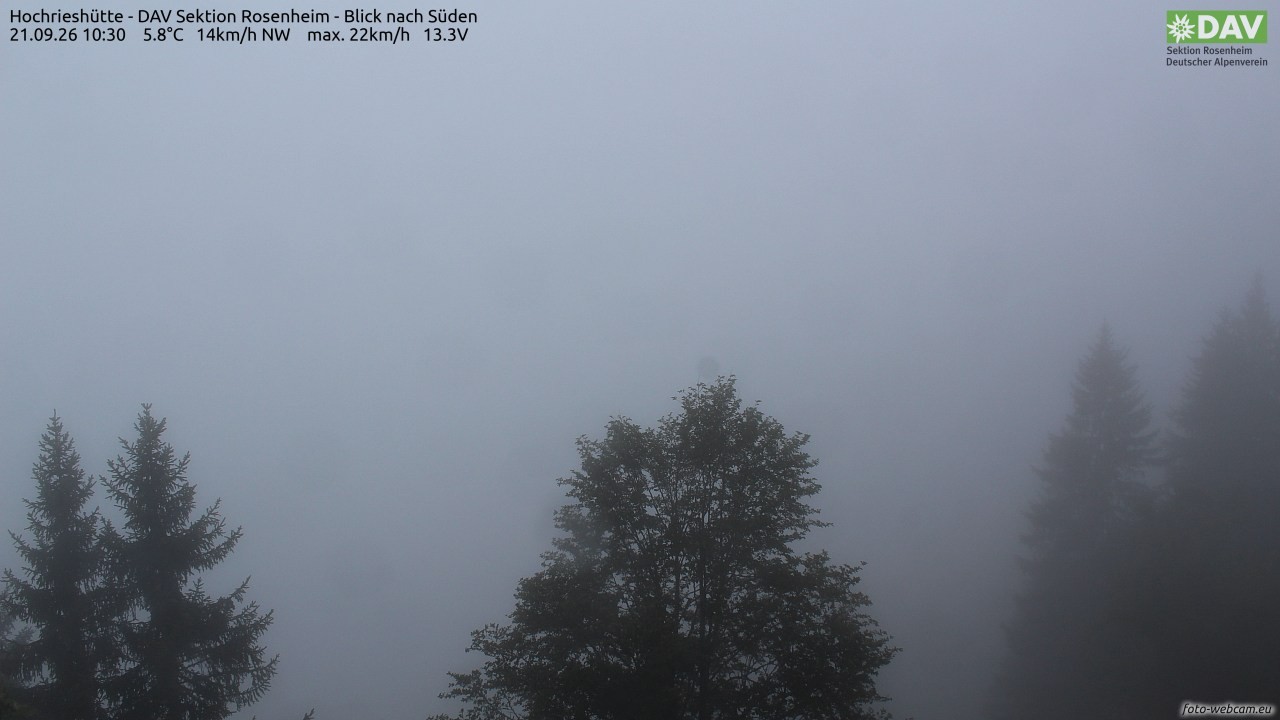 Archiv Foto Webcam Hochries Süd