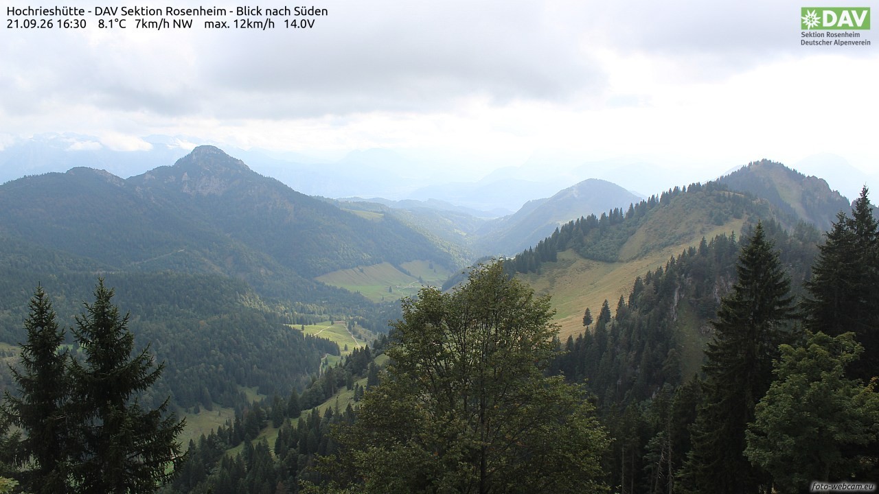 Archiv Foto Webcam Hochries Süd