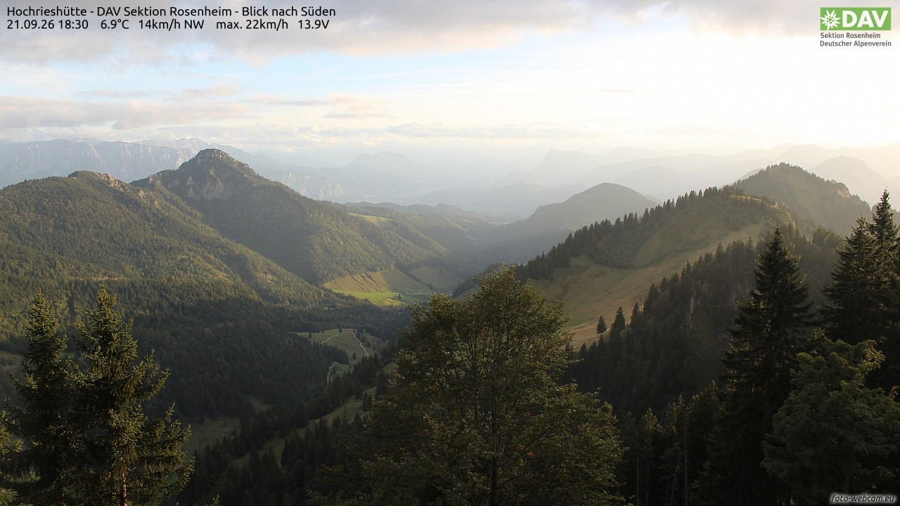 Archiv Foto Webcam Hochries Süd