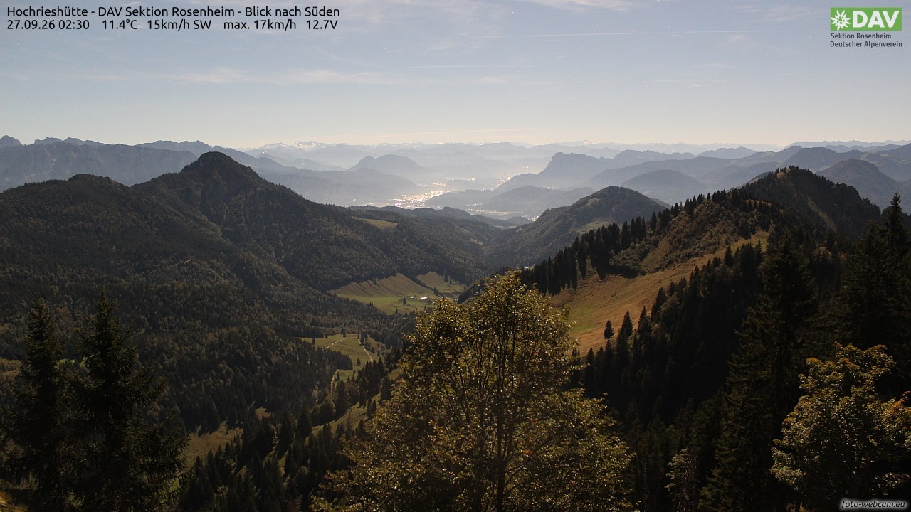 Archiv Foto Webcam Hochries Süd