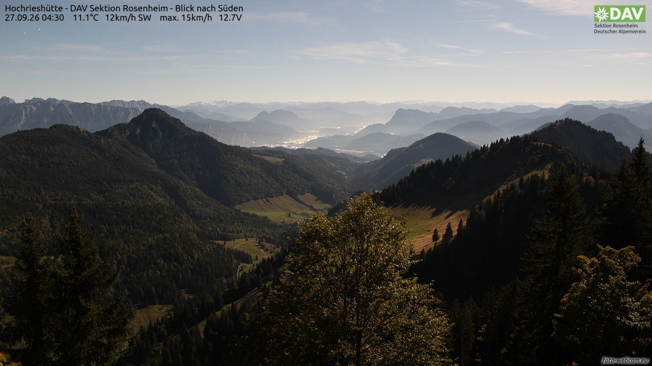 Archiv Foto Webcam Hochries Süd