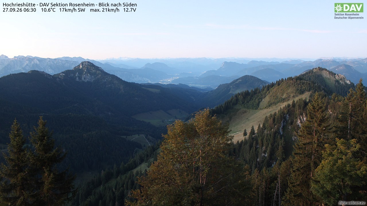 Archiv Foto Webcam Hochries Süd