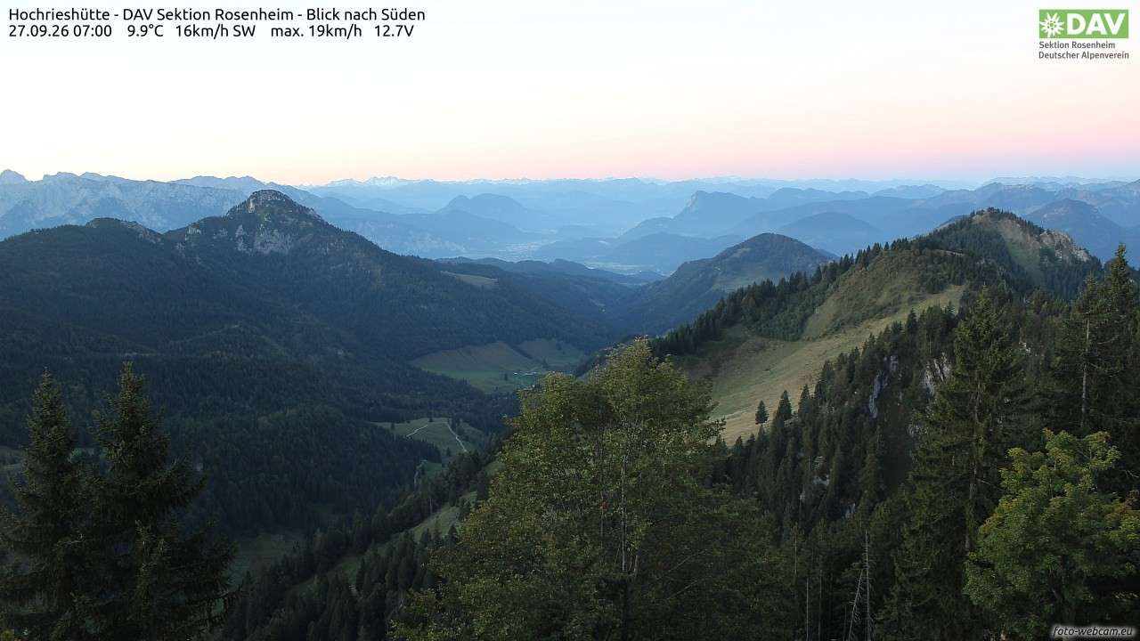 Archiv Foto Webcam Hochries Süd