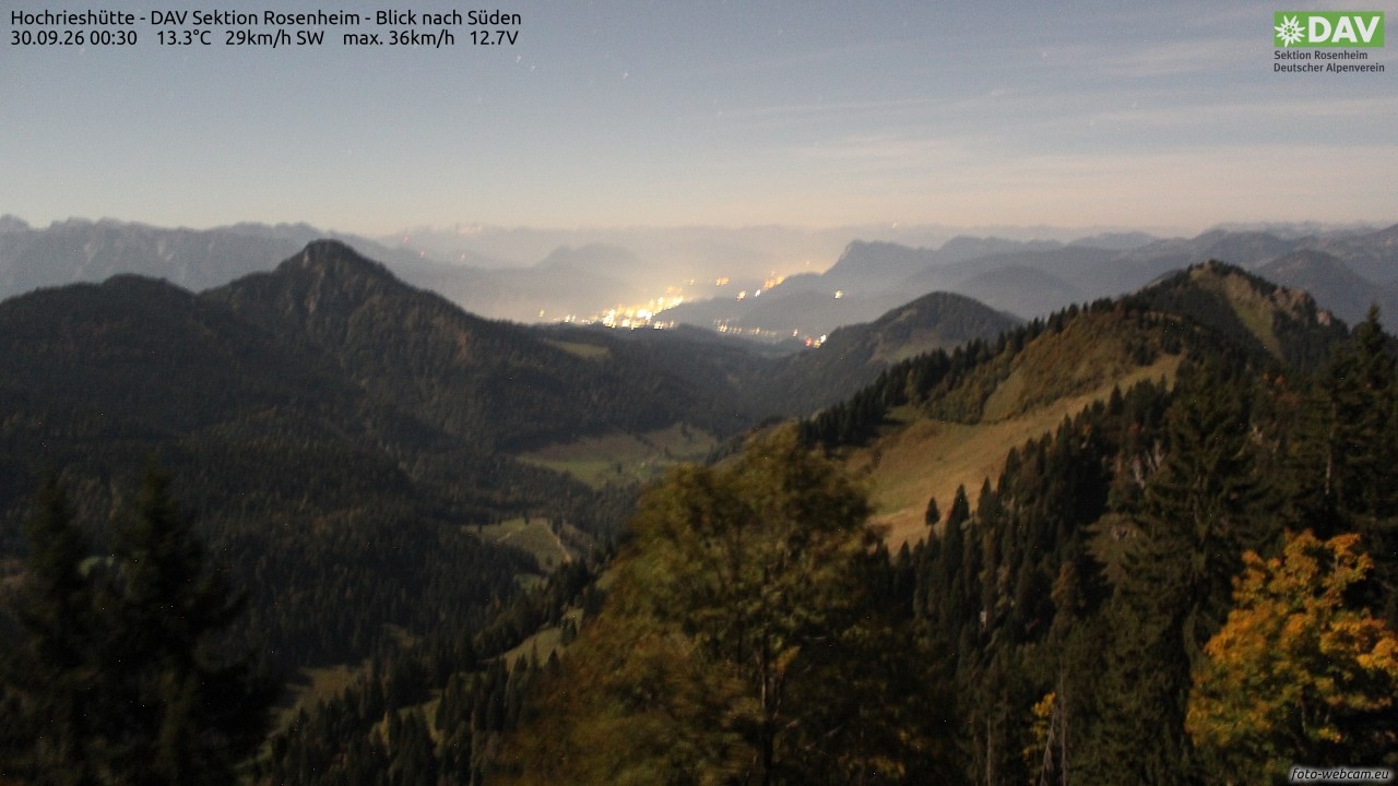 Archiv Foto Webcam Hochries Süd