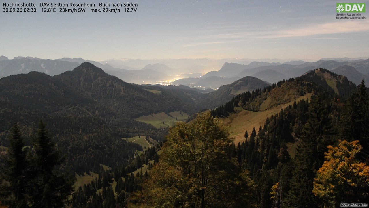 Archiv Foto Webcam Hochries Süd