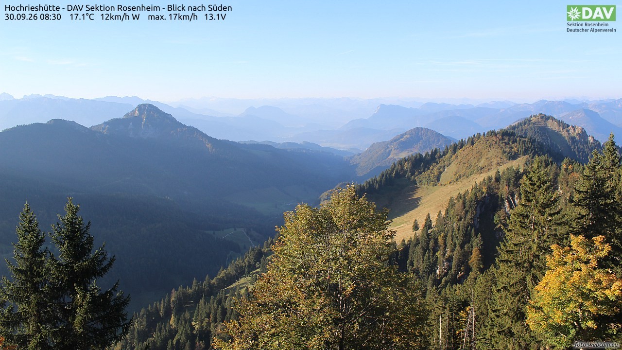 Archiv Foto Webcam Hochries Süd