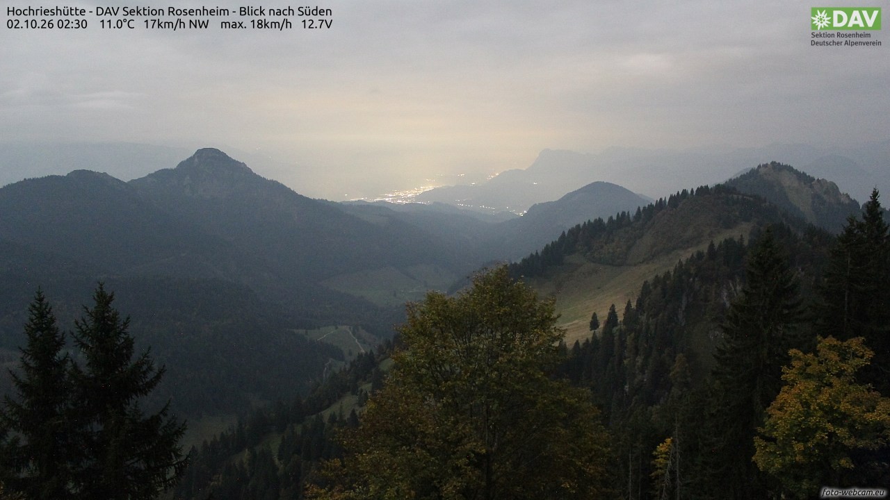 Archiv Foto Webcam Hochries Süd