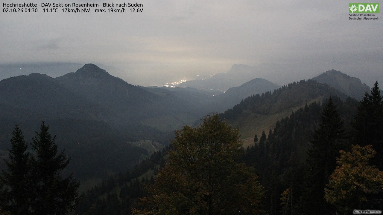 Archiv Foto Webcam Hochries Süd