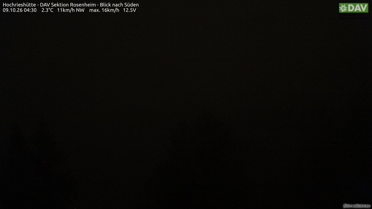 Archiv Foto Webcam Hochries Süd