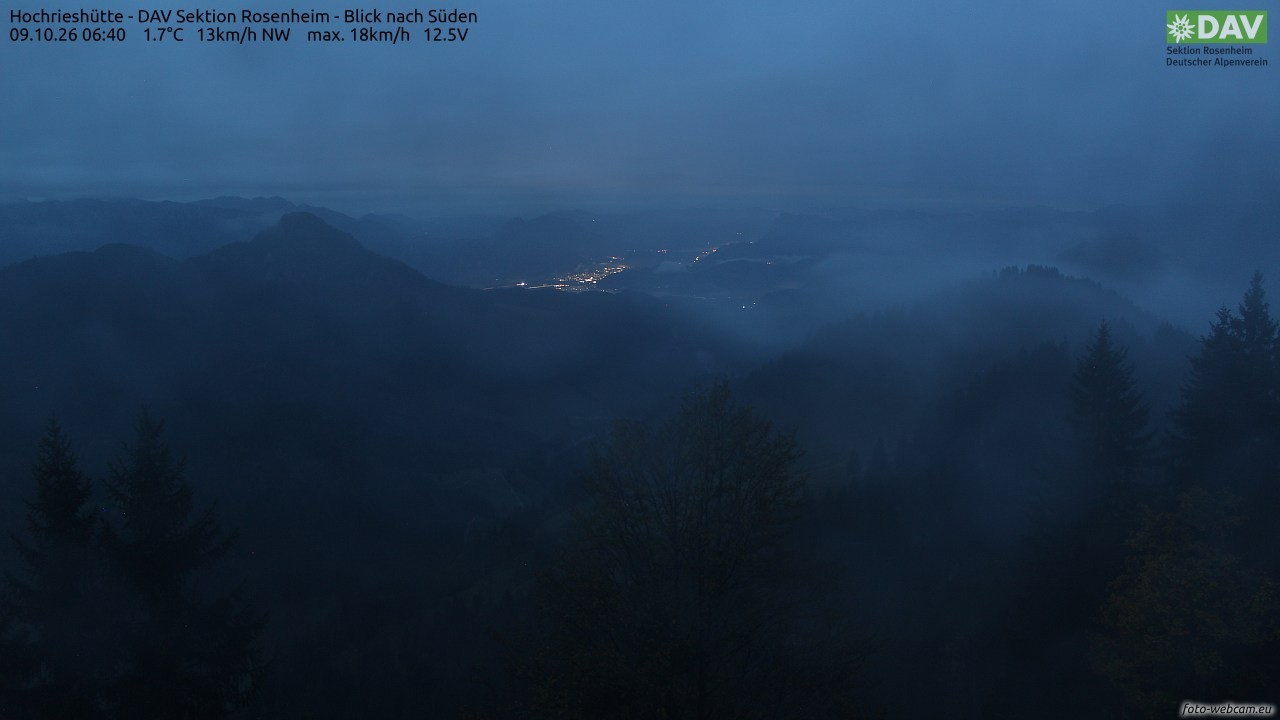 Archiv Foto Webcam Hochries Süd