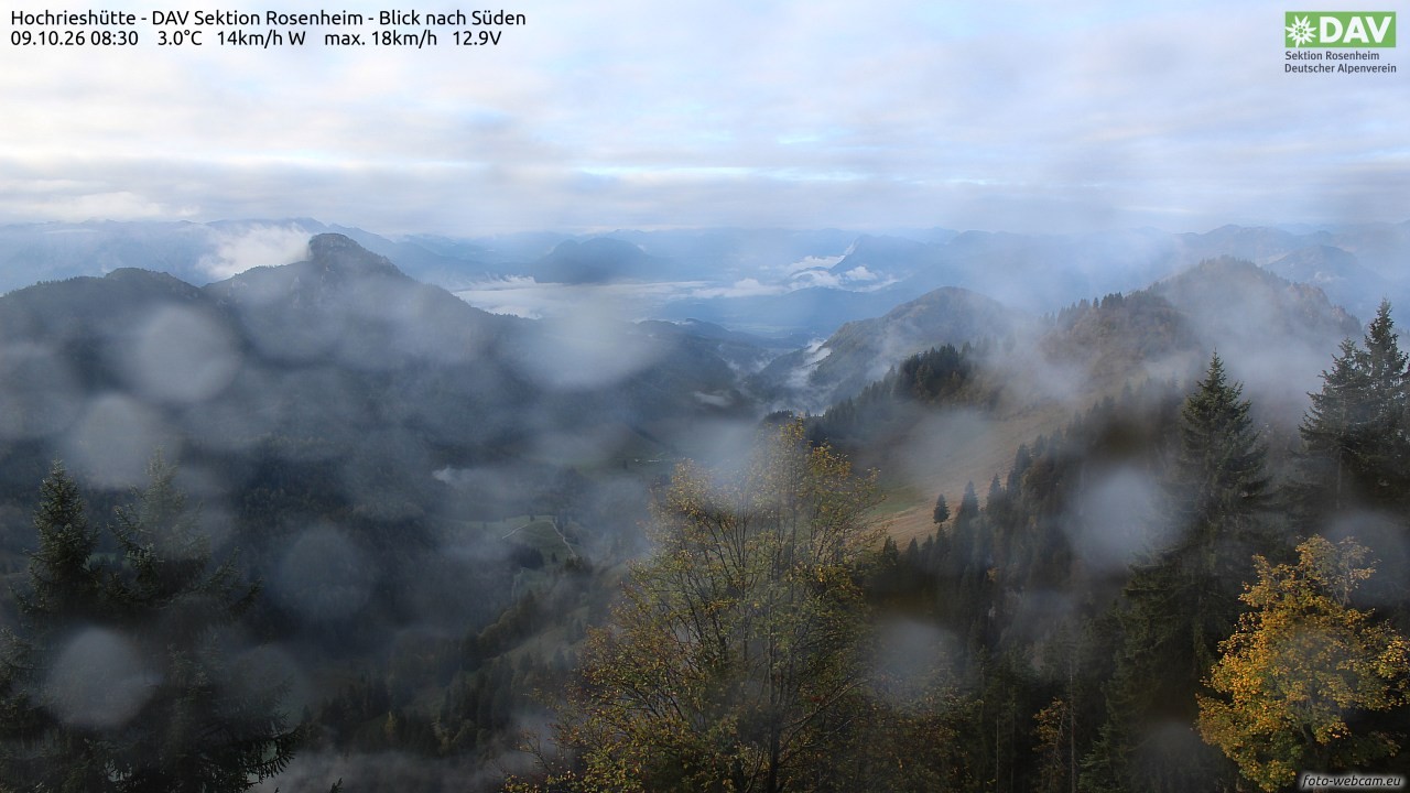 Archiv Foto Webcam Hochries Süd