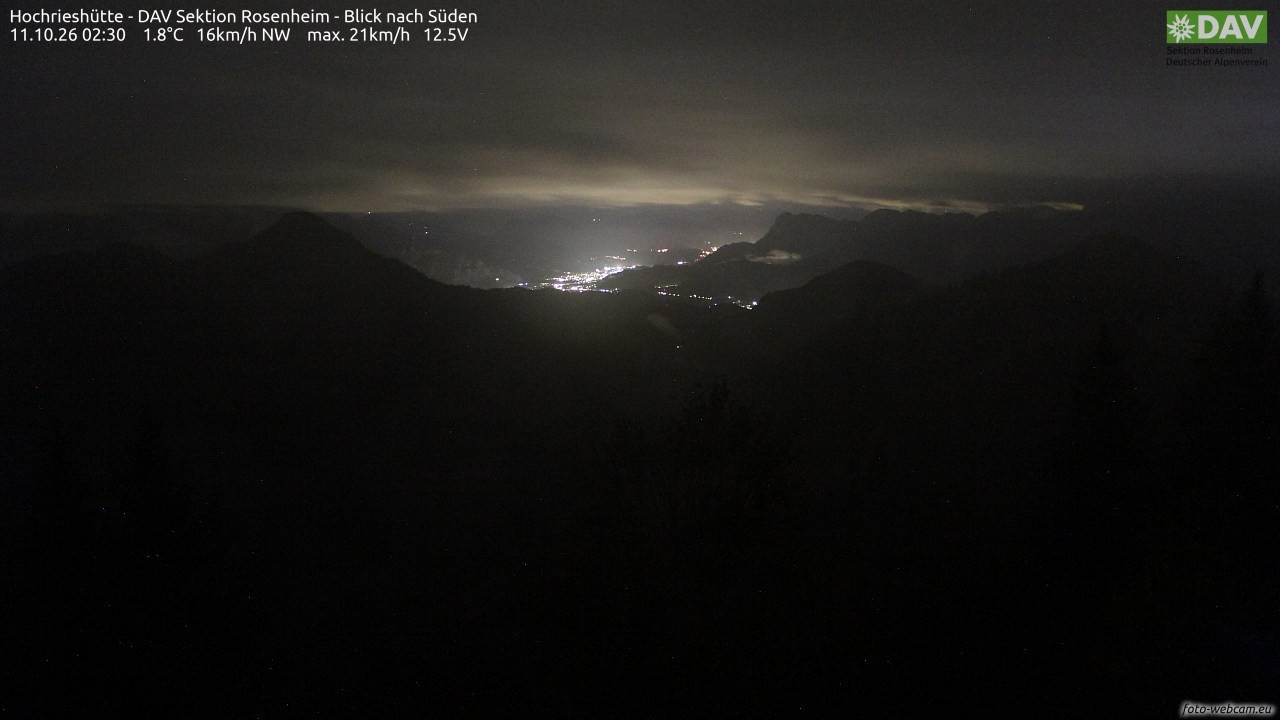 Archiv Foto Webcam Hochries Süd