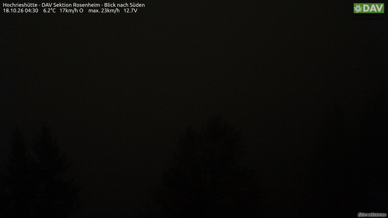 Archiv Foto Webcam Hochries Süd