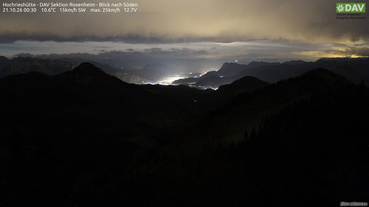 Archiv Foto Webcam Hochries Süd