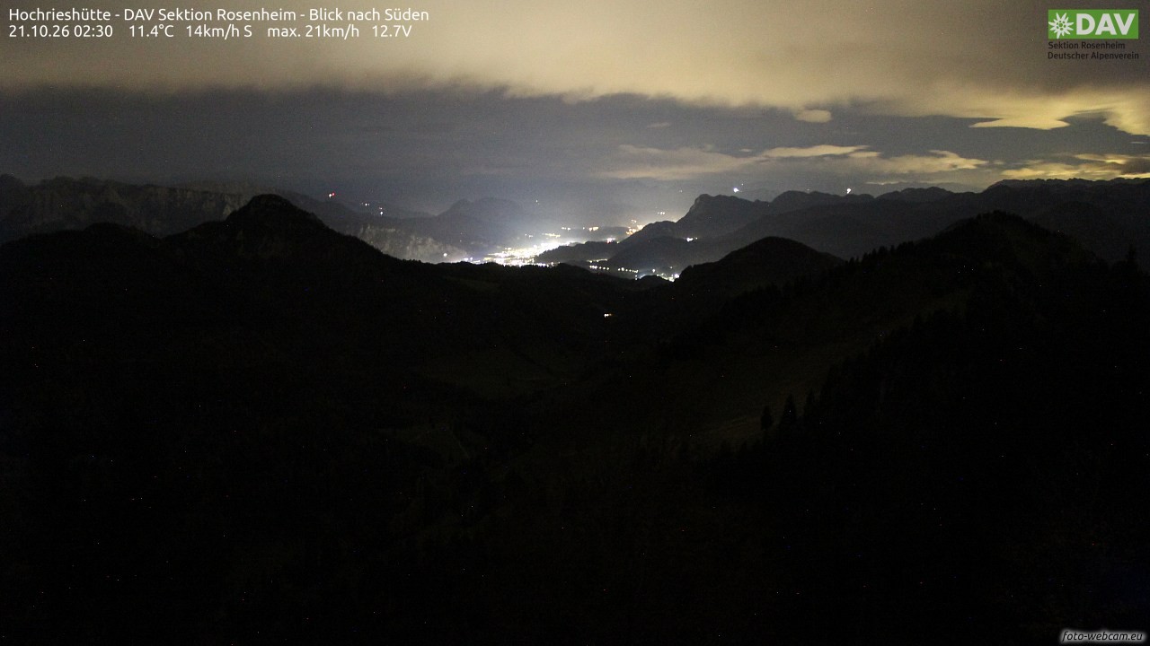 Archiv Foto Webcam Hochries Süd