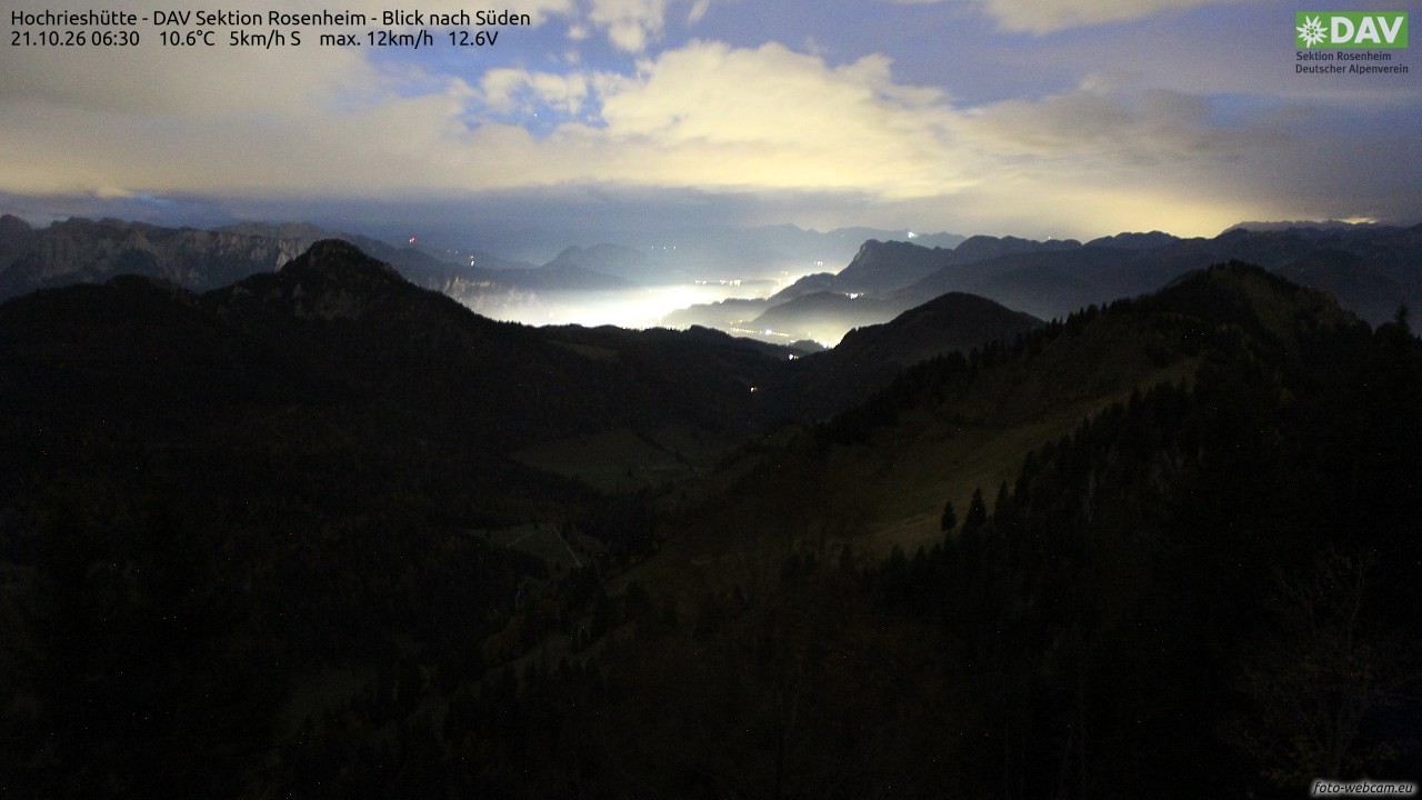 Archiv Foto Webcam Hochries Süd