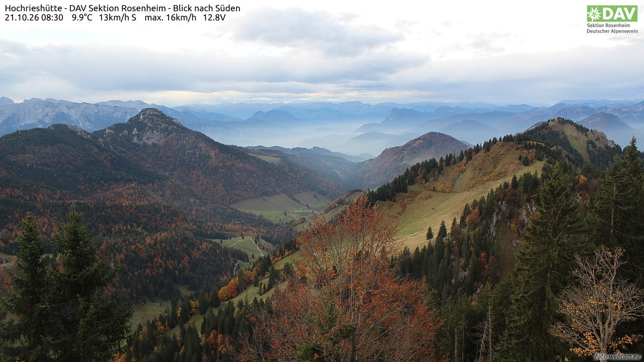 Archiv Foto Webcam Hochries Süd