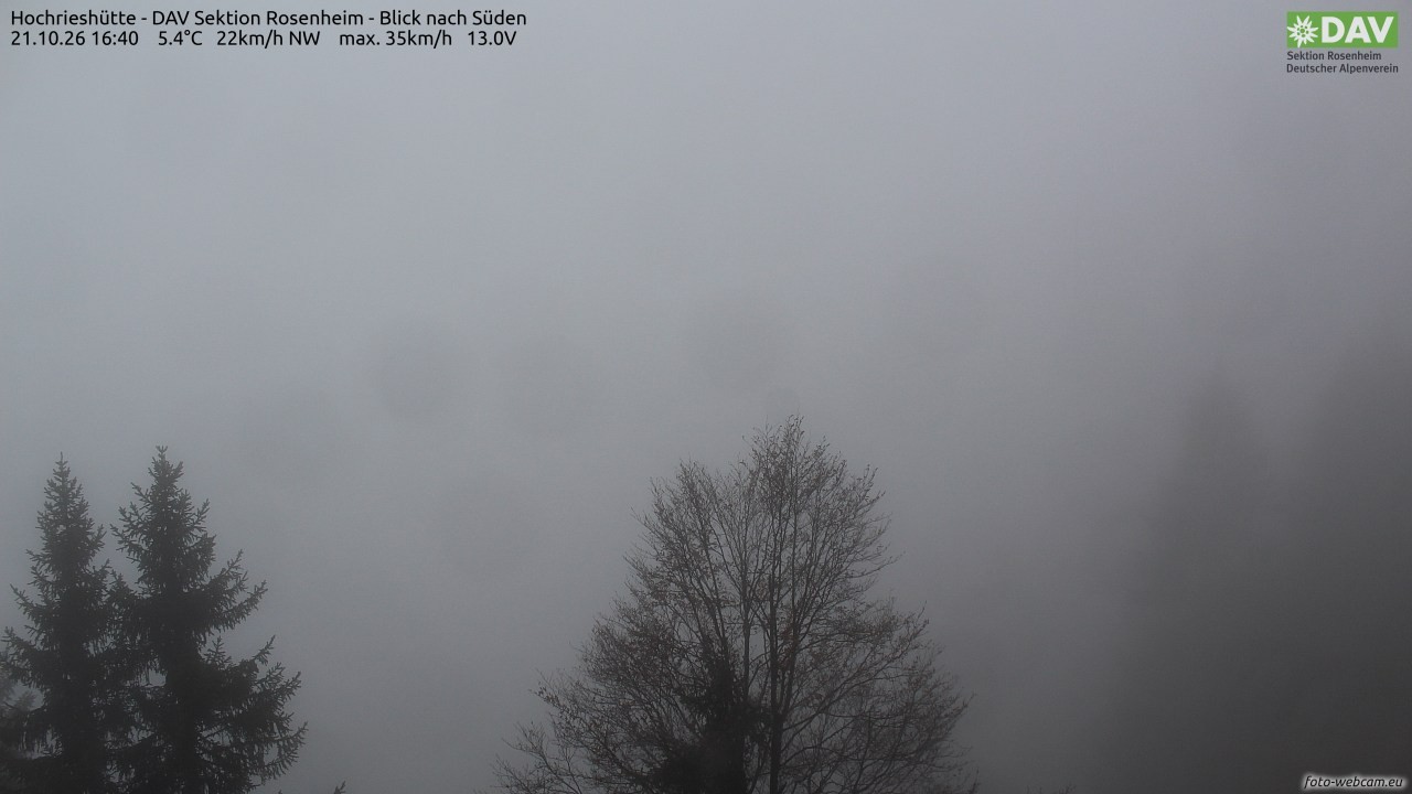 Archiv Foto Webcam Hochries Süd