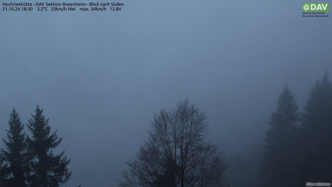 Archiv Foto Webcam Hochries Süd