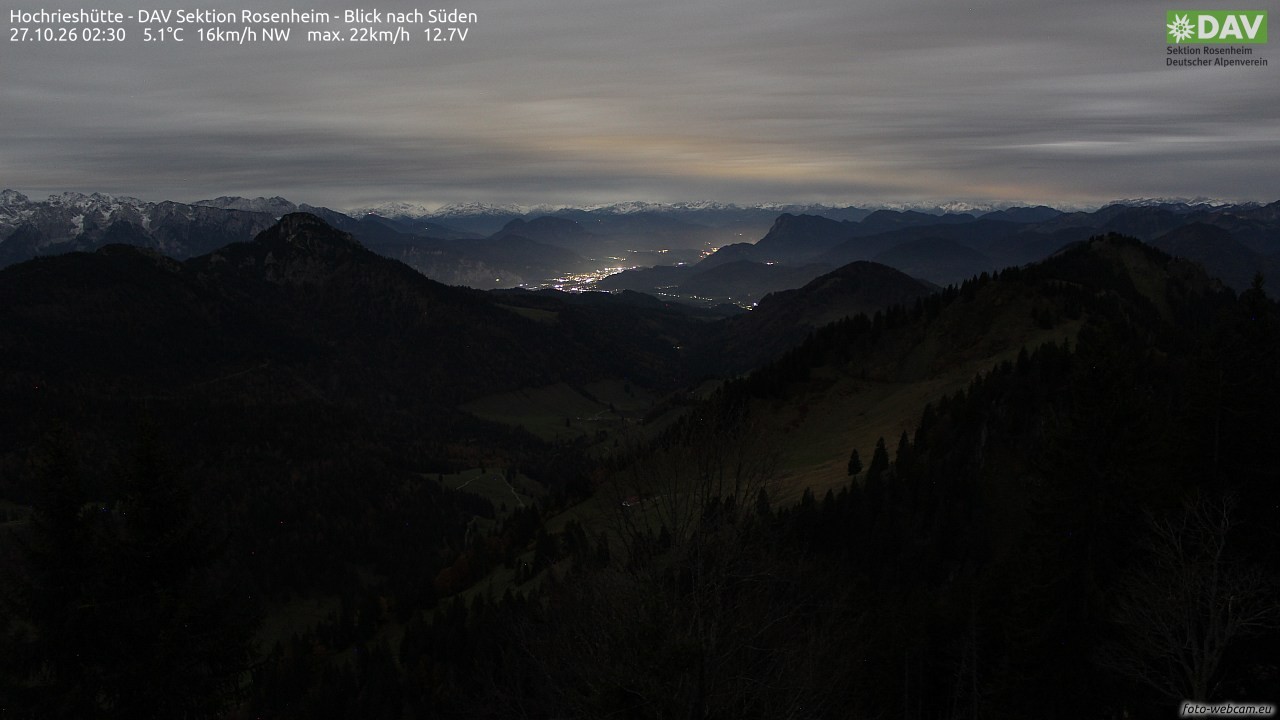 Archiv Foto Webcam Hochries Süd
