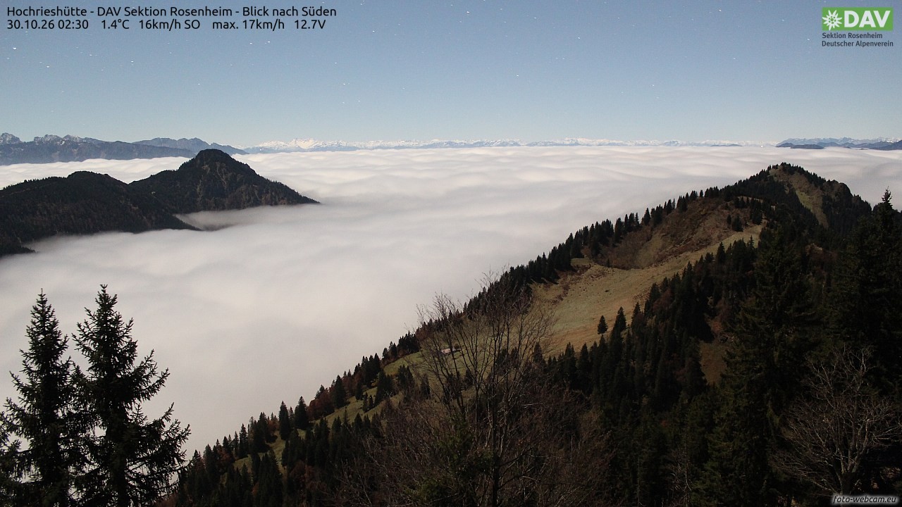 Archiv Foto Webcam Hochries Süd