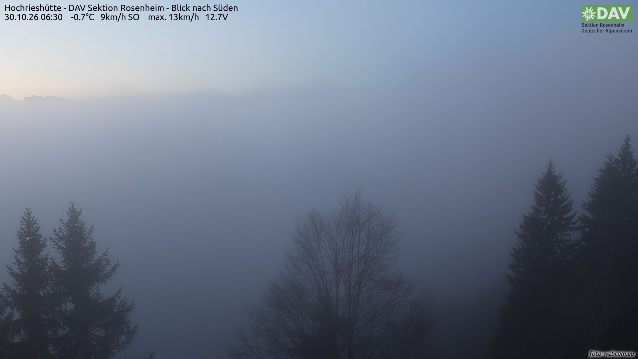 Archiv Foto Webcam Hochries Süd