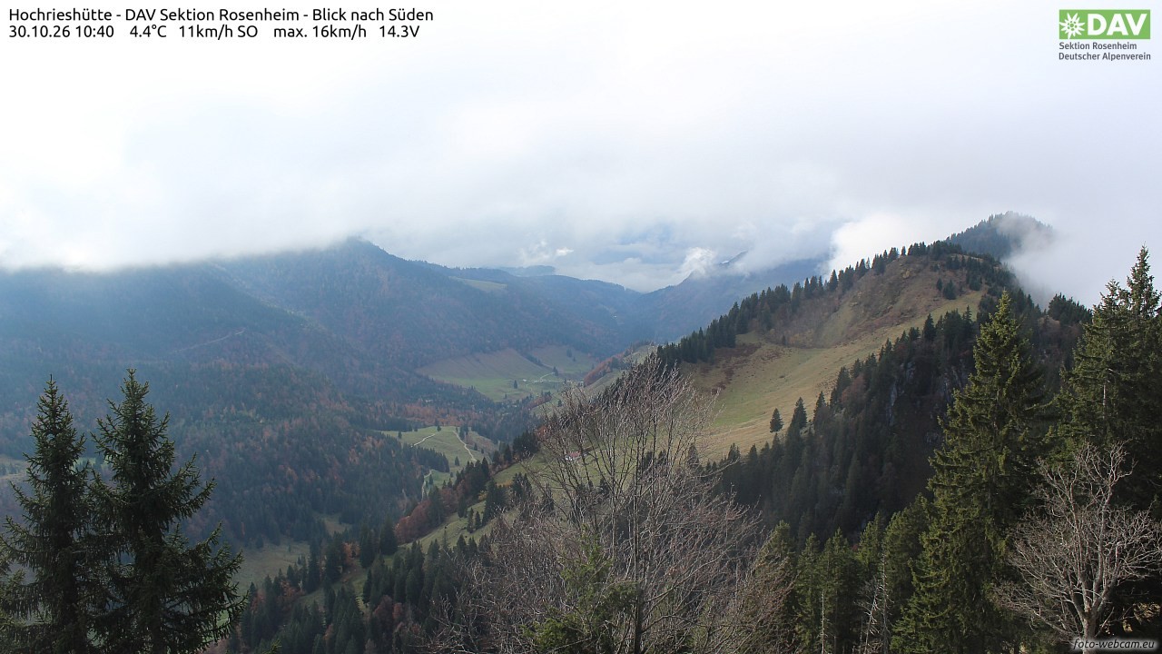 Archiv Foto Webcam Hochries Süd