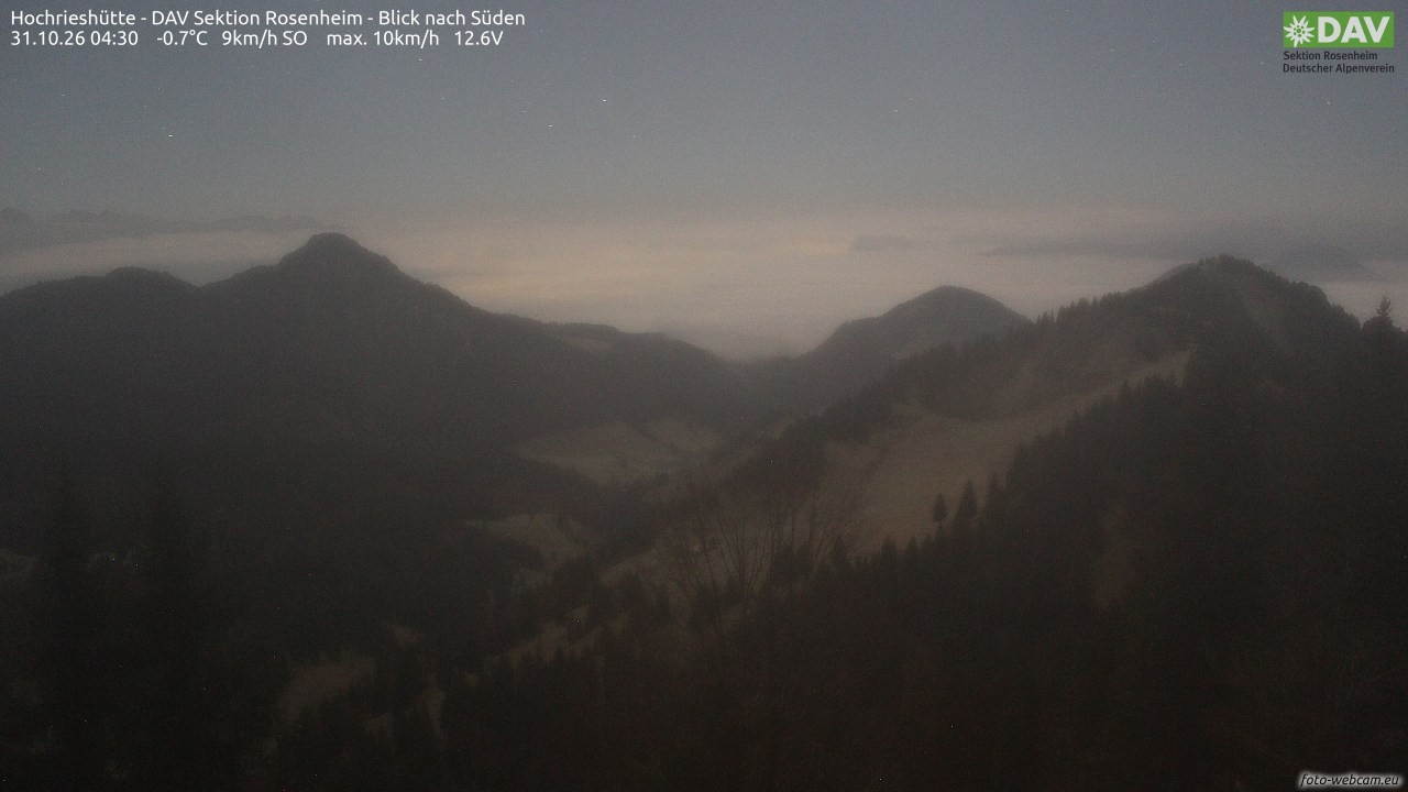 Archiv Foto Webcam Hochries Süd