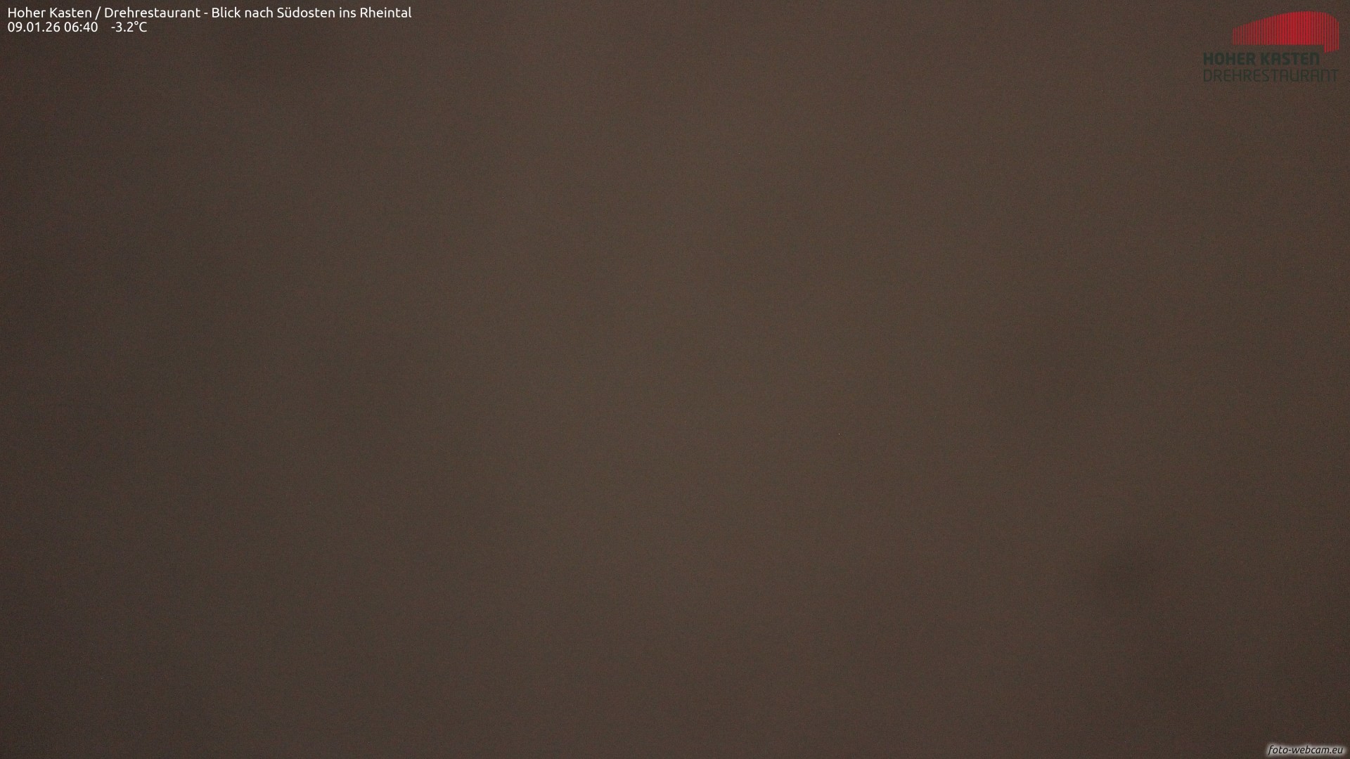 Archiv Foto Webcam Hoher Kasten - Blick ins Rheintal