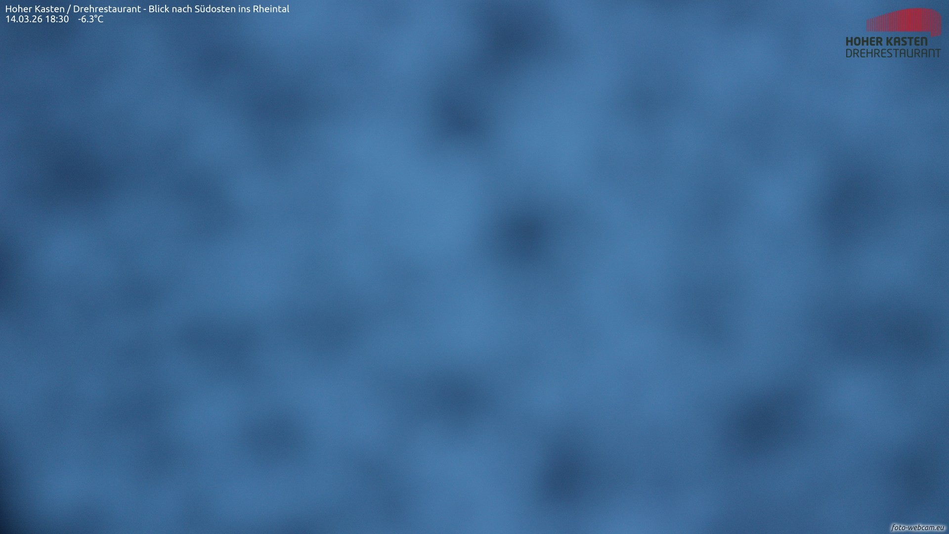 Archiv Foto Webcam Hoher Kasten - Blick ins Rheintal