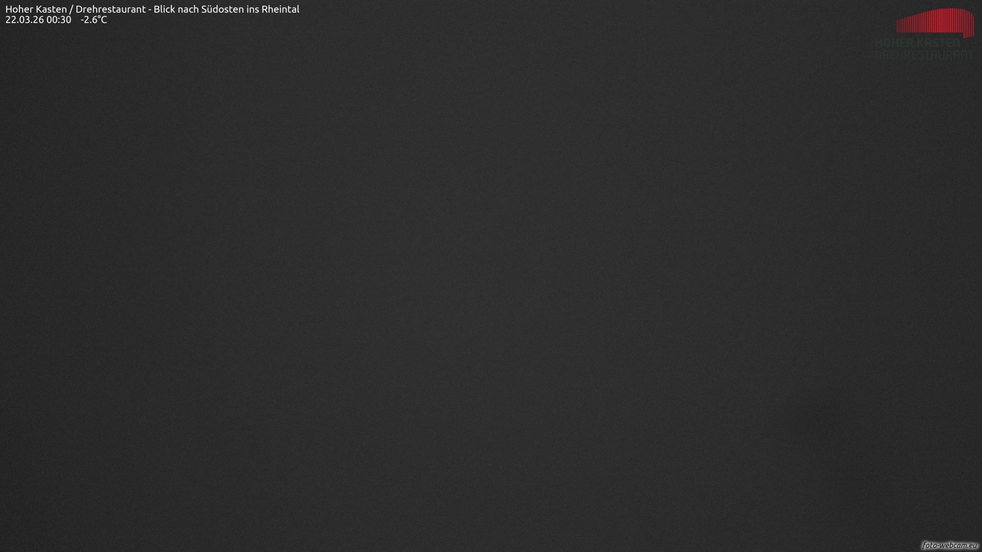 Archiv Foto Webcam Hoher Kasten - Blick ins Rheintal