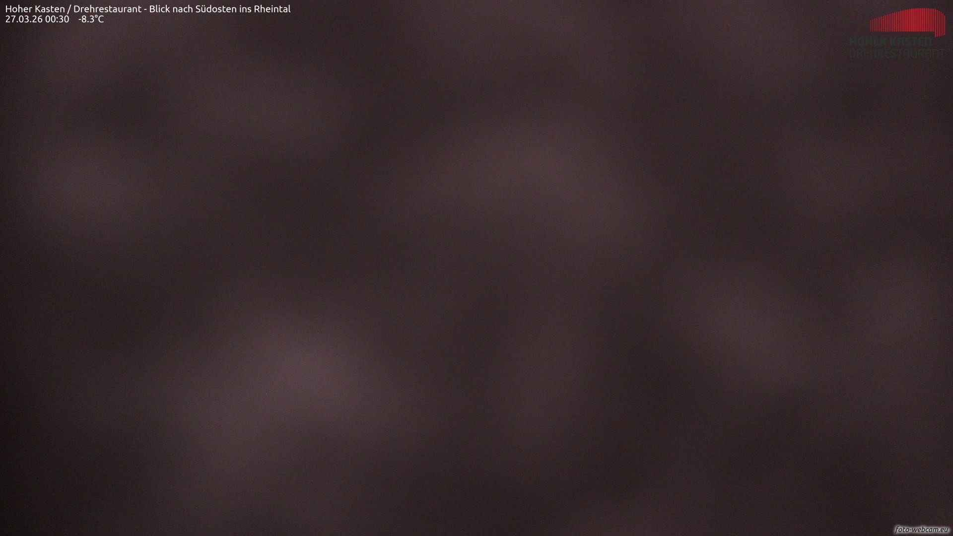 Archiv Foto Webcam Hoher Kasten - Blick ins Rheintal