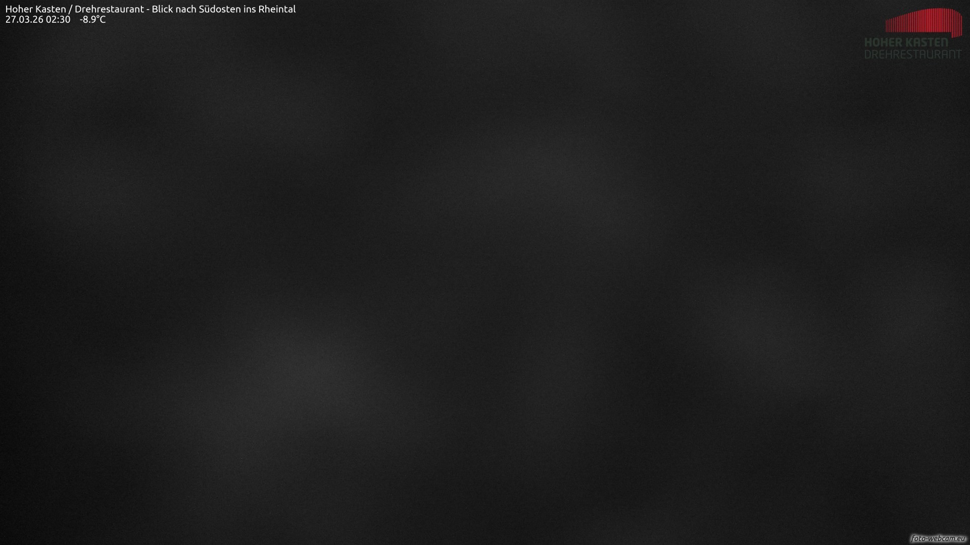 Archiv Foto Webcam Hoher Kasten - Blick ins Rheintal