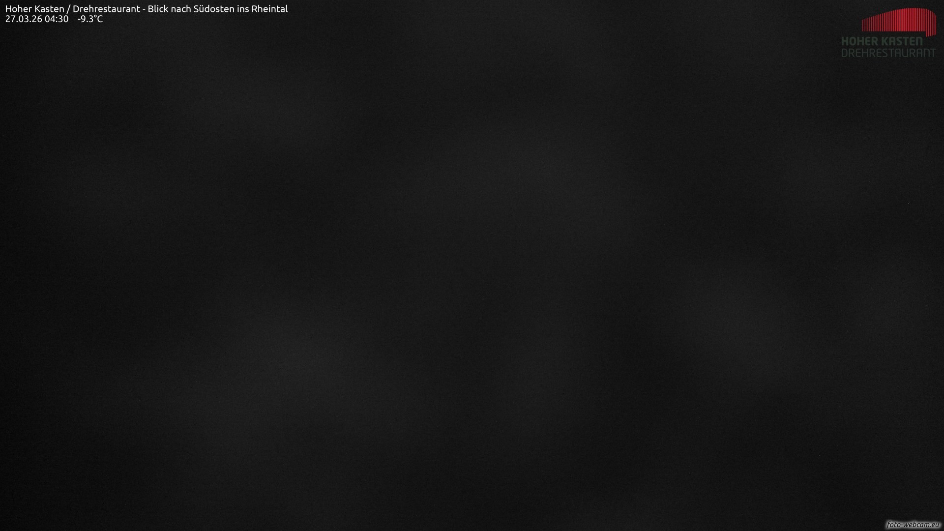 Archiv Foto Webcam Hoher Kasten - Blick ins Rheintal