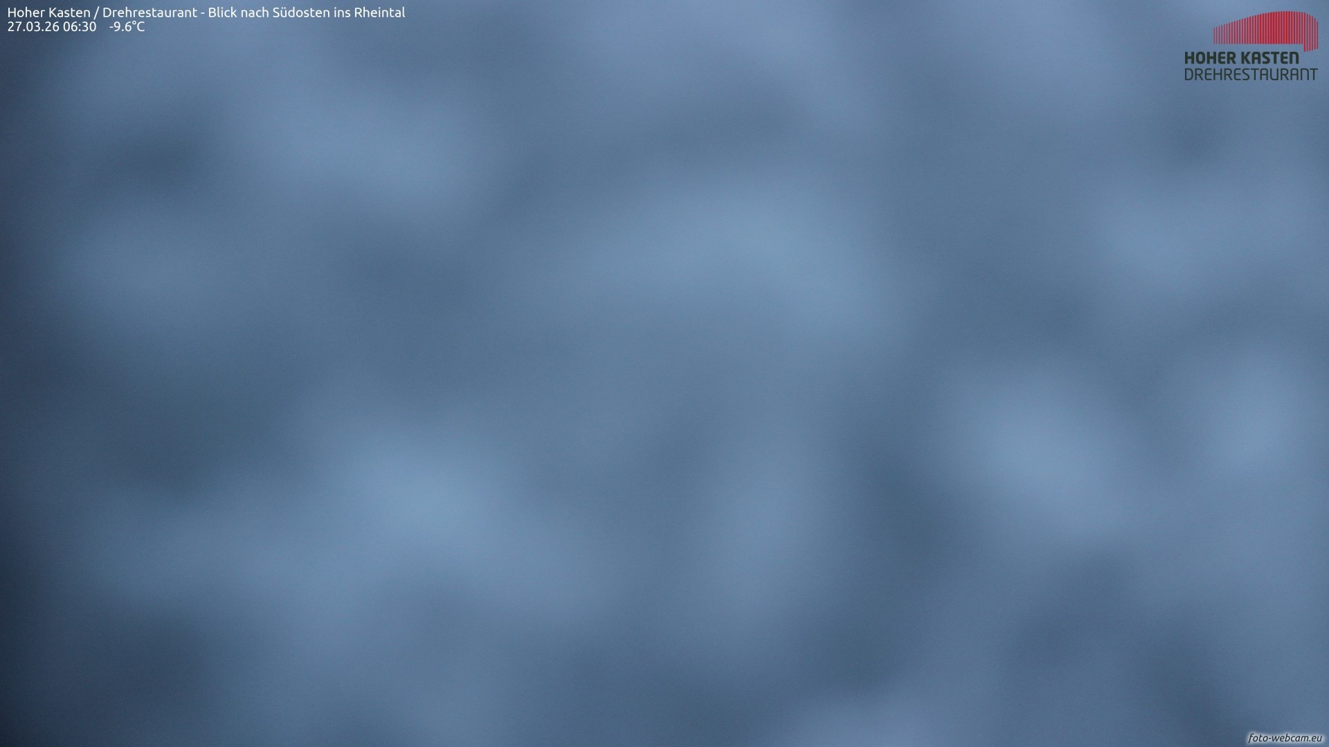 Archiv Foto Webcam Hoher Kasten - Blick ins Rheintal