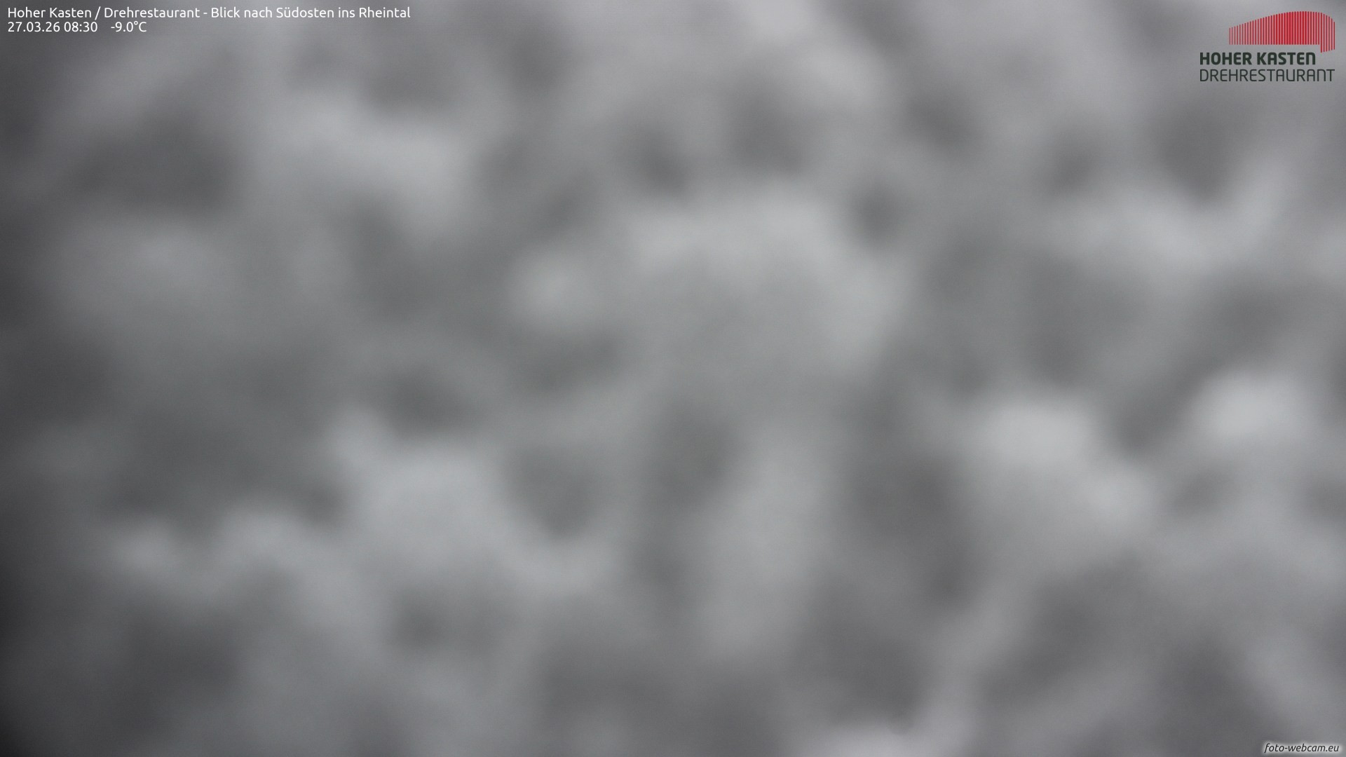 Archiv Foto Webcam Hoher Kasten - Blick ins Rheintal