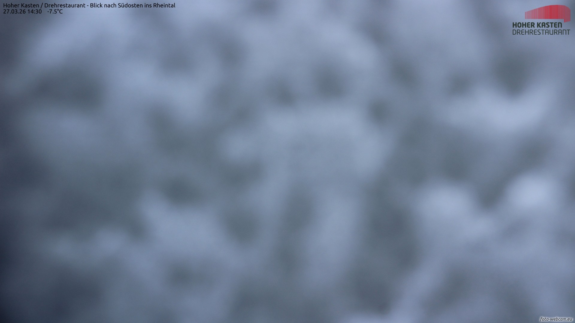 Archiv Foto Webcam Hoher Kasten - Blick ins Rheintal