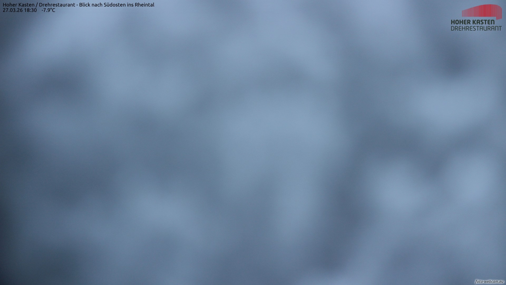 Archiv Foto Webcam Hoher Kasten - Blick ins Rheintal