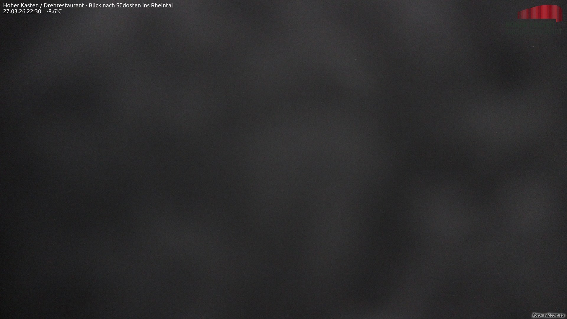 Archiv Foto Webcam Hoher Kasten - Blick ins Rheintal