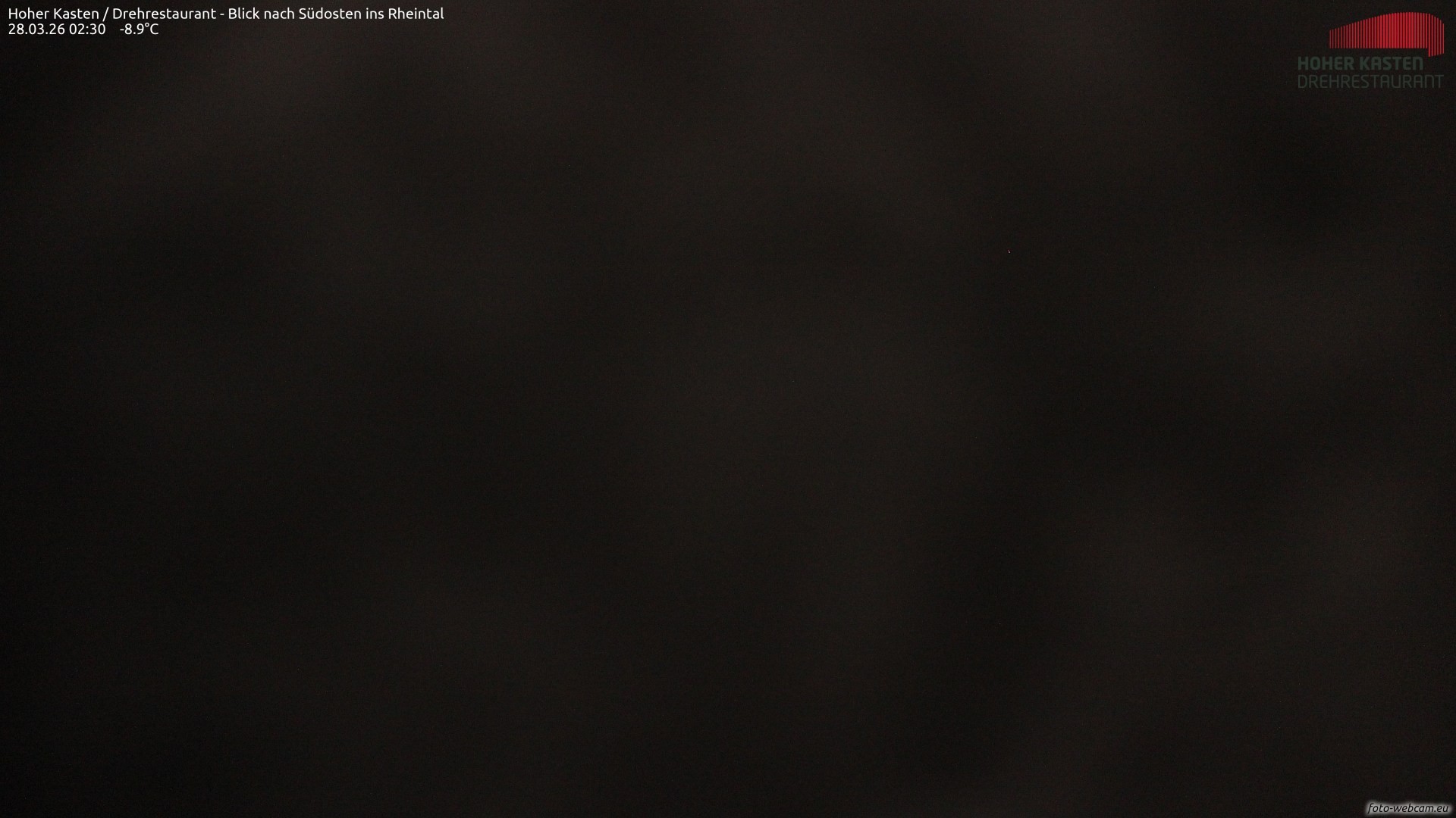 Archived image Webcam Hoher Kasten - View to the Rheintal