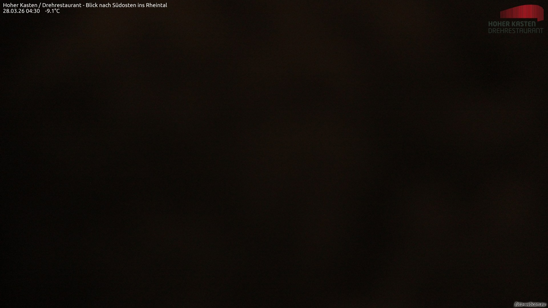 Archived image Webcam Hoher Kasten - View to the Rheintal