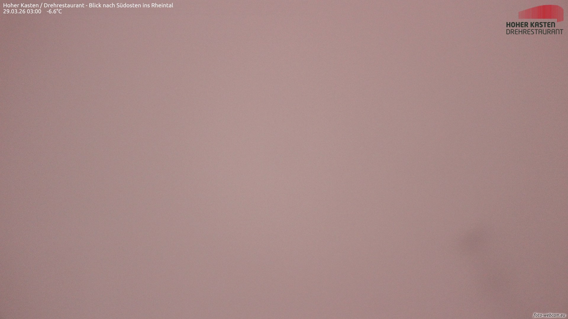 Archived image Webcam Hoher Kasten - View to the Rheintal