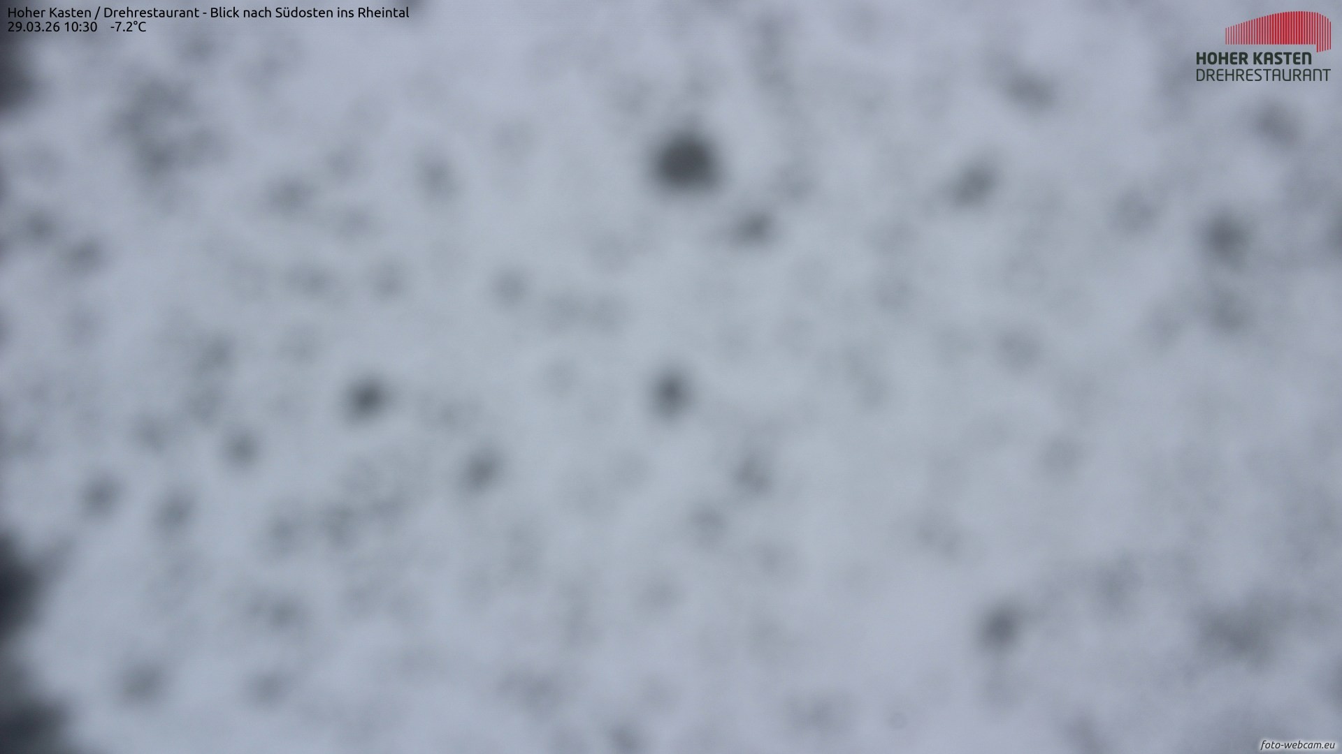 Archived image Webcam Hoher Kasten - View to the Rheintal