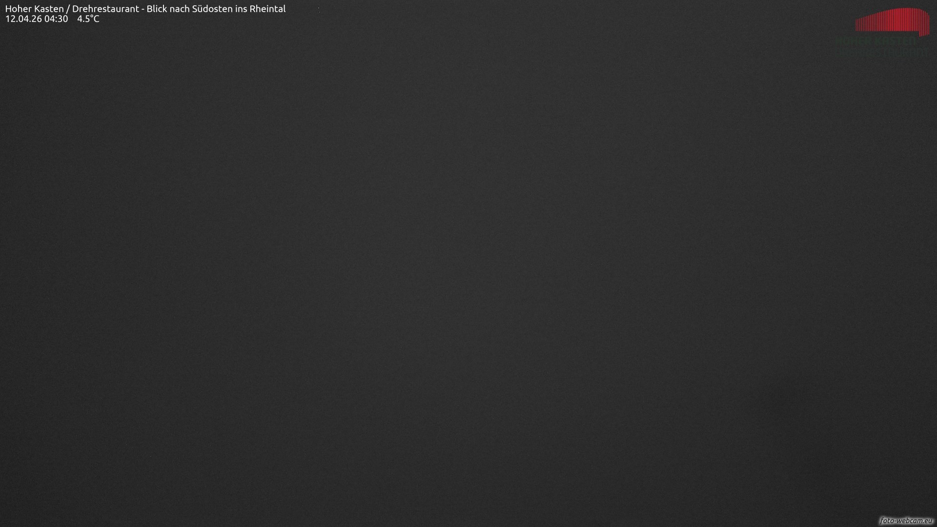 Archiv Foto Webcam Hoher Kasten - Blick ins Rheintal