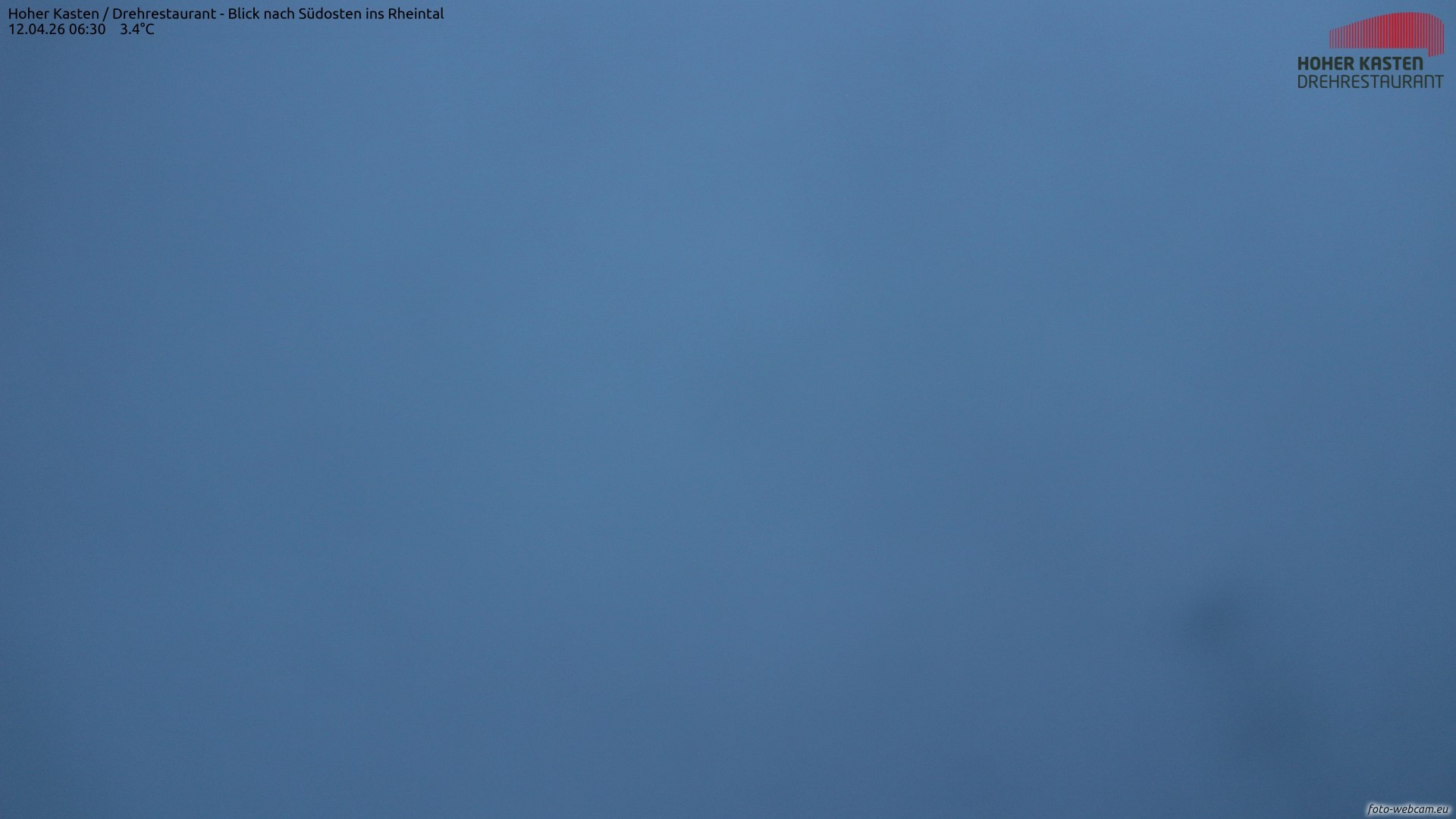 Archiv Foto Webcam Hoher Kasten - Blick ins Rheintal